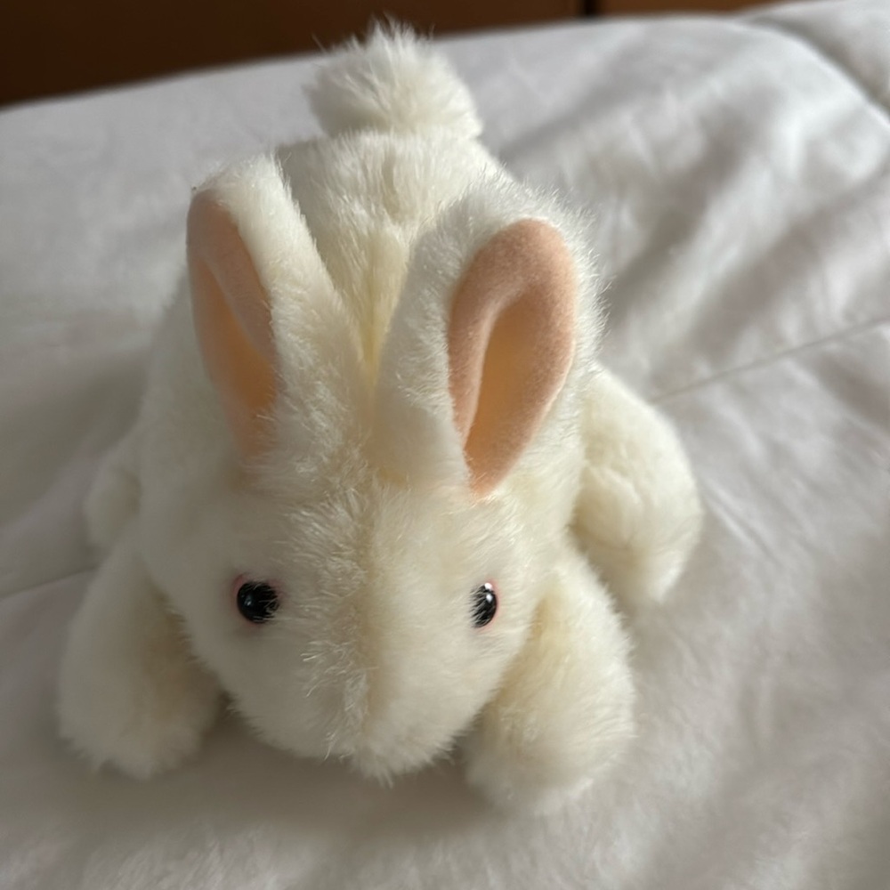 Vintage - Folkmanis White Bunny Rabbit Hand Puppet 7"